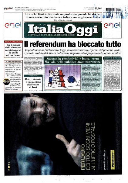 Italia oggi : quotidiano di economia finanza e politica